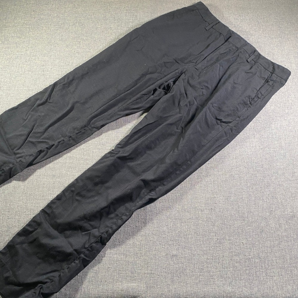 BONOBOS Athletic Fit Wool Blend Dress Pants Mens 34 Black Flat Front Casual